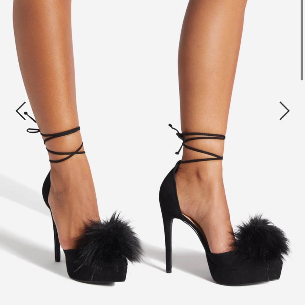 Shoe Dazzle Lakelyn Lace Up Pump